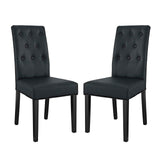 Modern Confer Vinyl Dining Side Chair - Modern Dining Chair Set - BUILDMYPLACE