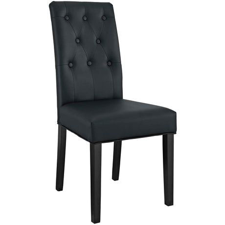 Modern Confer Vinyl Dining Side Chair - Modern Dining Chair Set - BUILDMYPLACE