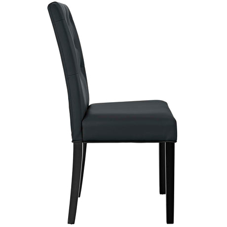 Modern Confer Vinyl Dining Side Chair - Modern Dining Chair Set - BUILDMYPLACE