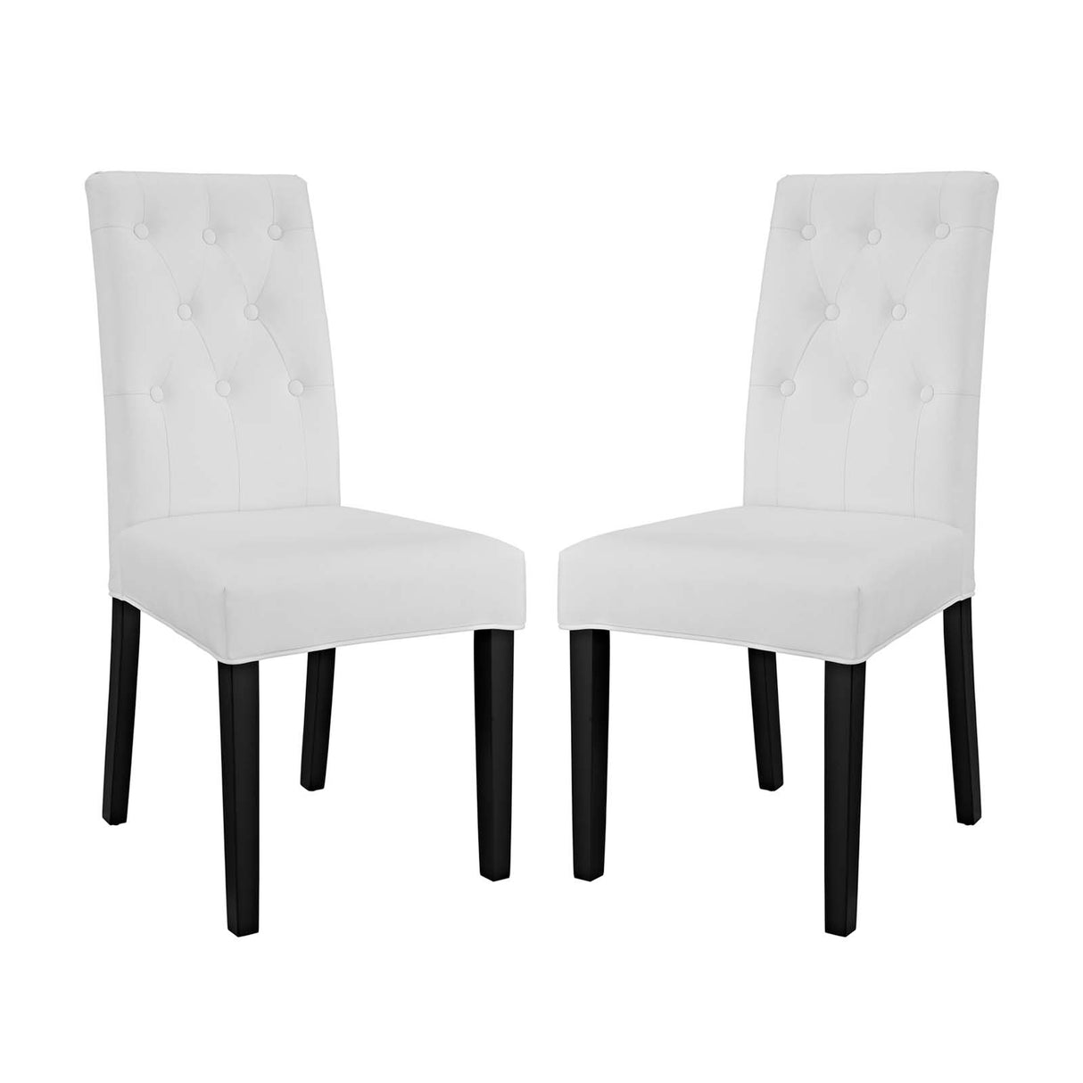 Modern Confer Vinyl Dining Side Chair - Modern Dining Chair Set - BUILDMYPLACE