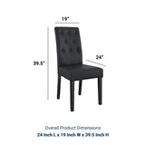 Modern Confer Vinyl Dining Side Chair - Modern Dining Chair Set - BUILDMYPLACE