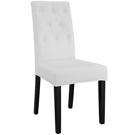 Modern Confer Vinyl Dining Side Chair - Modern Dining Chair Set - BUILDMYPLACE