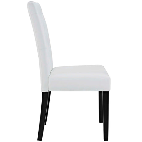 Modern Confer Vinyl Dining Side Chair - Modern Dining Chair Set - BUILDMYPLACE