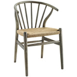 Modern Flourish Spindle Wood Dining Side Chair - Modern Kitchen Set - BUILDMYPLACE