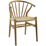 Modern Flourish Spindle Wood Dining Side Chair - Modern Kitchen Set - BUILDMYPLACE