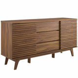 Modern Render 63" Entertainment Center Tv Stand - Storage Organizer for Living Room - BUILDMYPLACE