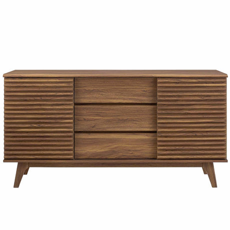 Modern Render 63" Entertainment Center Tv Stand - Storage Organizer for Living Room - BUILDMYPLACE
