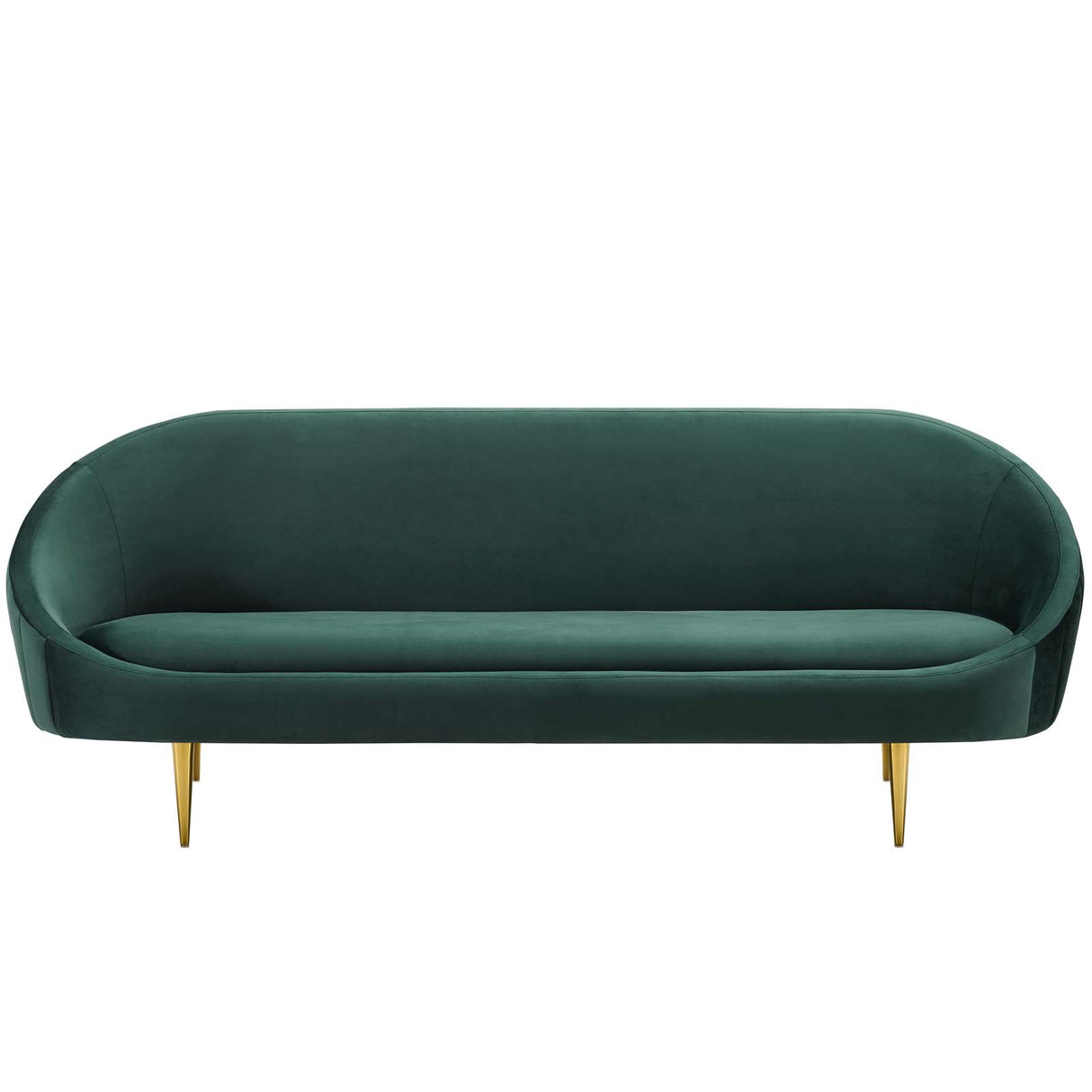 Sublime Vertical Curve Back Performance Velvet Sofa - BUILDMYPLACE