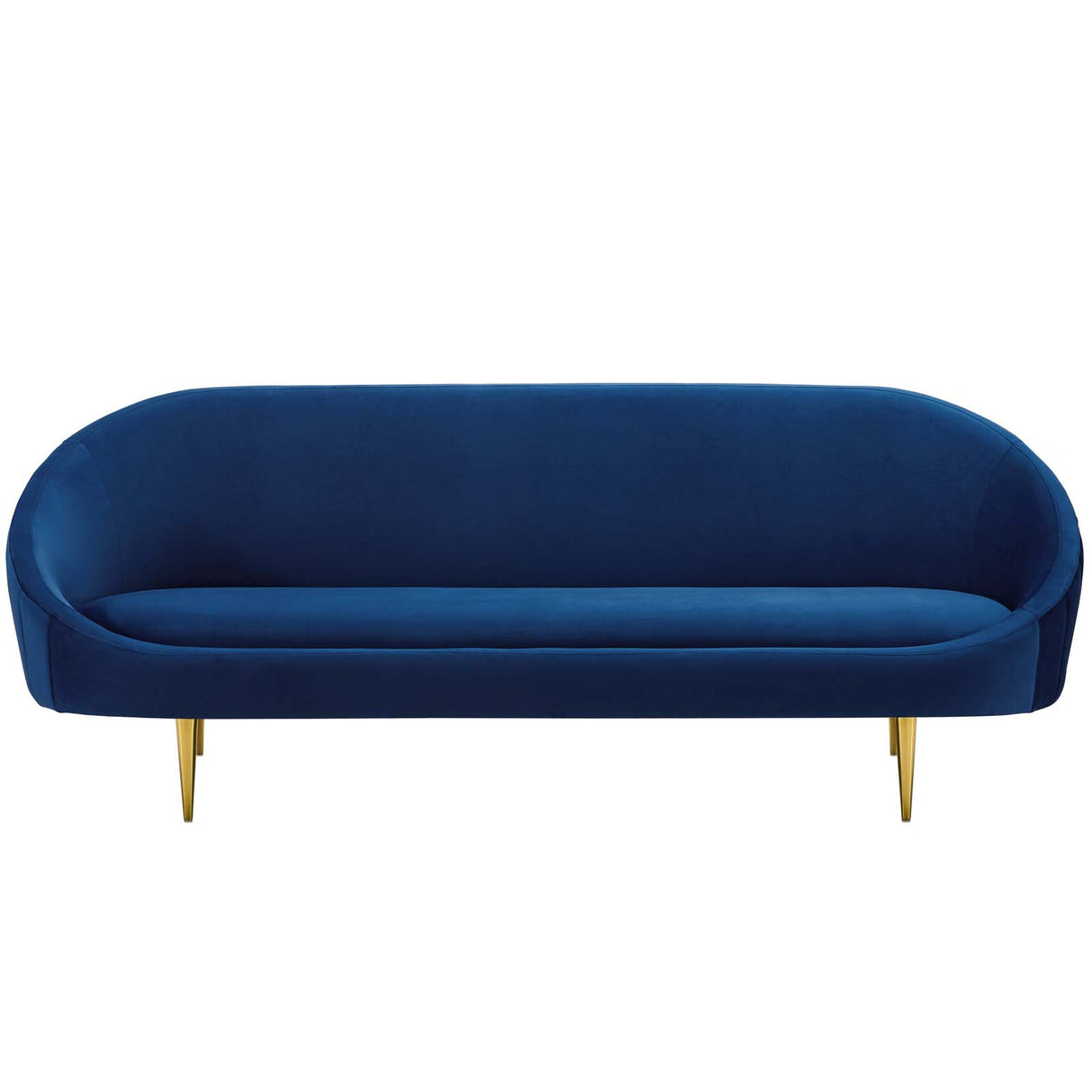 Sublime Vertical Curve Back Performance Velvet Sofa - BUILDMYPLACE