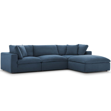 Modern Occasional Commix Down Filled Overstuffed Piece Sectional Sofa Set