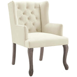 Realm French Vintage Dining Performance Velvet Armchair - Modern Dining Chairs - BUILDMYPLACE