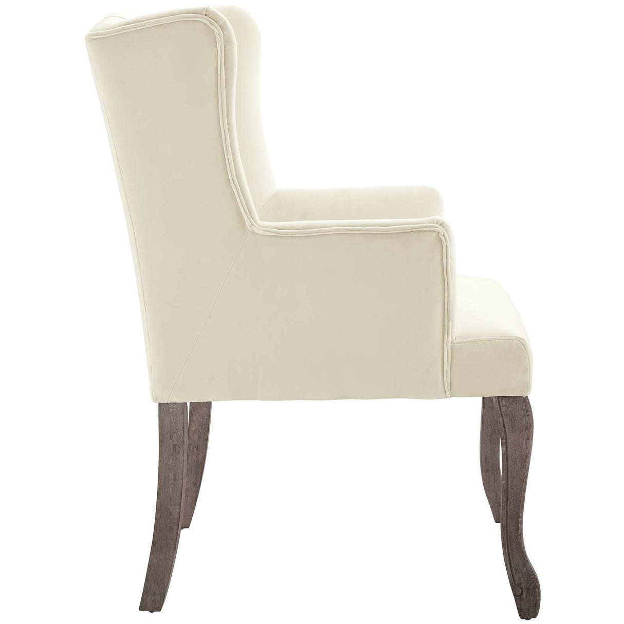 Realm French Vintage Dining Performance Velvet Armchair - Modern Dining Chairs - BUILDMYPLACE