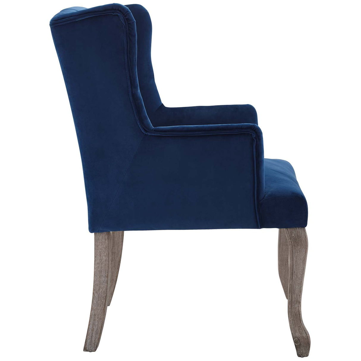 Realm French Vintage Dining Performance Velvet Armchair - Modern Dining Chairs - BUILDMYPLACE