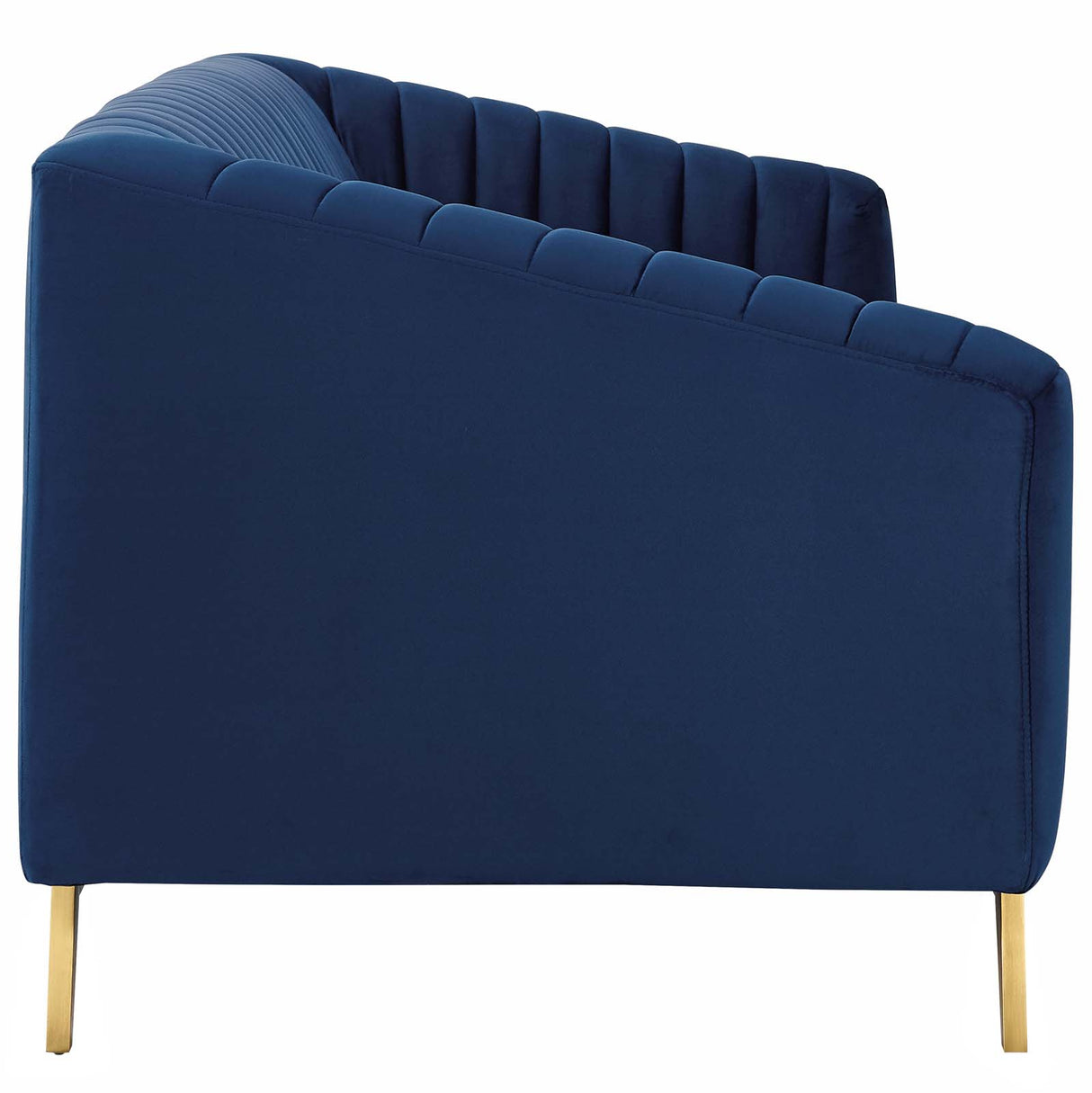 Valiant Vertical Channel Tufted Performance Velvet Sofa - BUILDMYPLACE