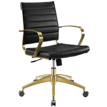 Buy Jive Gold Stainless Steel Midback Office Chair at BUILDMyplace