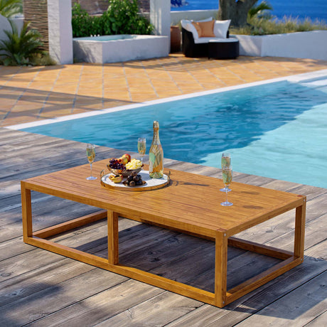 Newbury Outdoor Patio Premium Grade A Teak Wood Coffee Table - BUILDMYPLACE