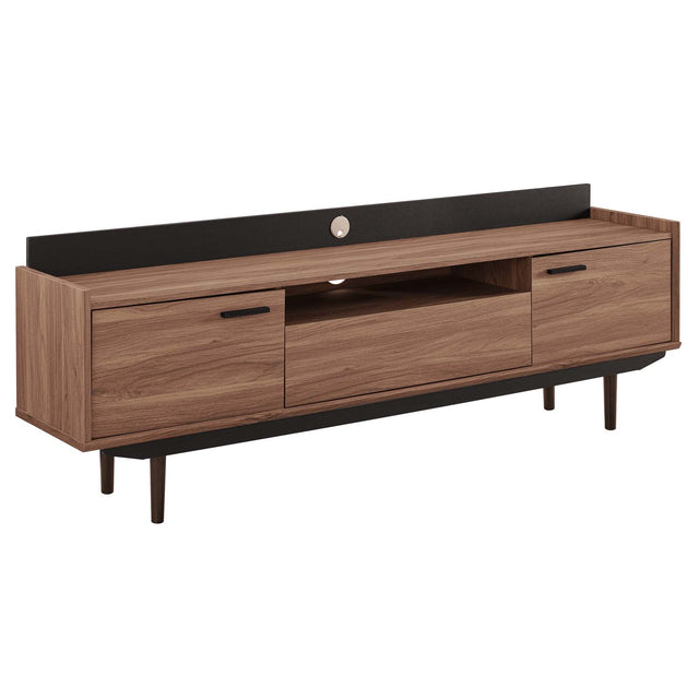 Mid - Century Modern Visionary Corner Universal 71 Tv Stand - Tv Console Table - BUILDMYPLACE