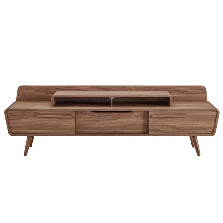 Omnistand Media 74" Tv Stand - Wood Entertainment Center Tv Console Table - BUILDMYPLACE