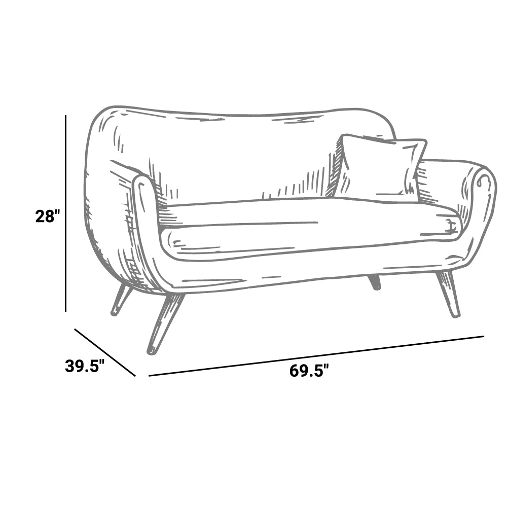 Idyll Tufted Button Upholstered Leather Chesterfield Sofa