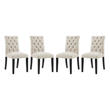 Modern Duchess Fabric Dining Side Chair - Parsons Dining Table And Chair Set