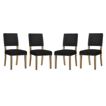 Modern Farmhouse Oblige Dining Side Chair - Wood Dining Room Table Set
