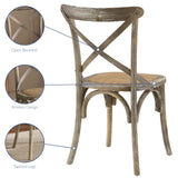 Modern Gear Dining Armless Side Chair - Leisure Tea - Breakfast Chair - BUILDMYPLACE