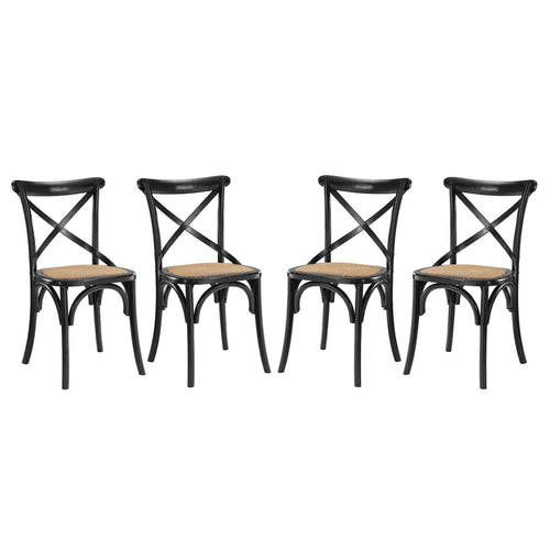 Modern Gear Dining Armless Side Chair - Leisure Tea - Breakfast Chair