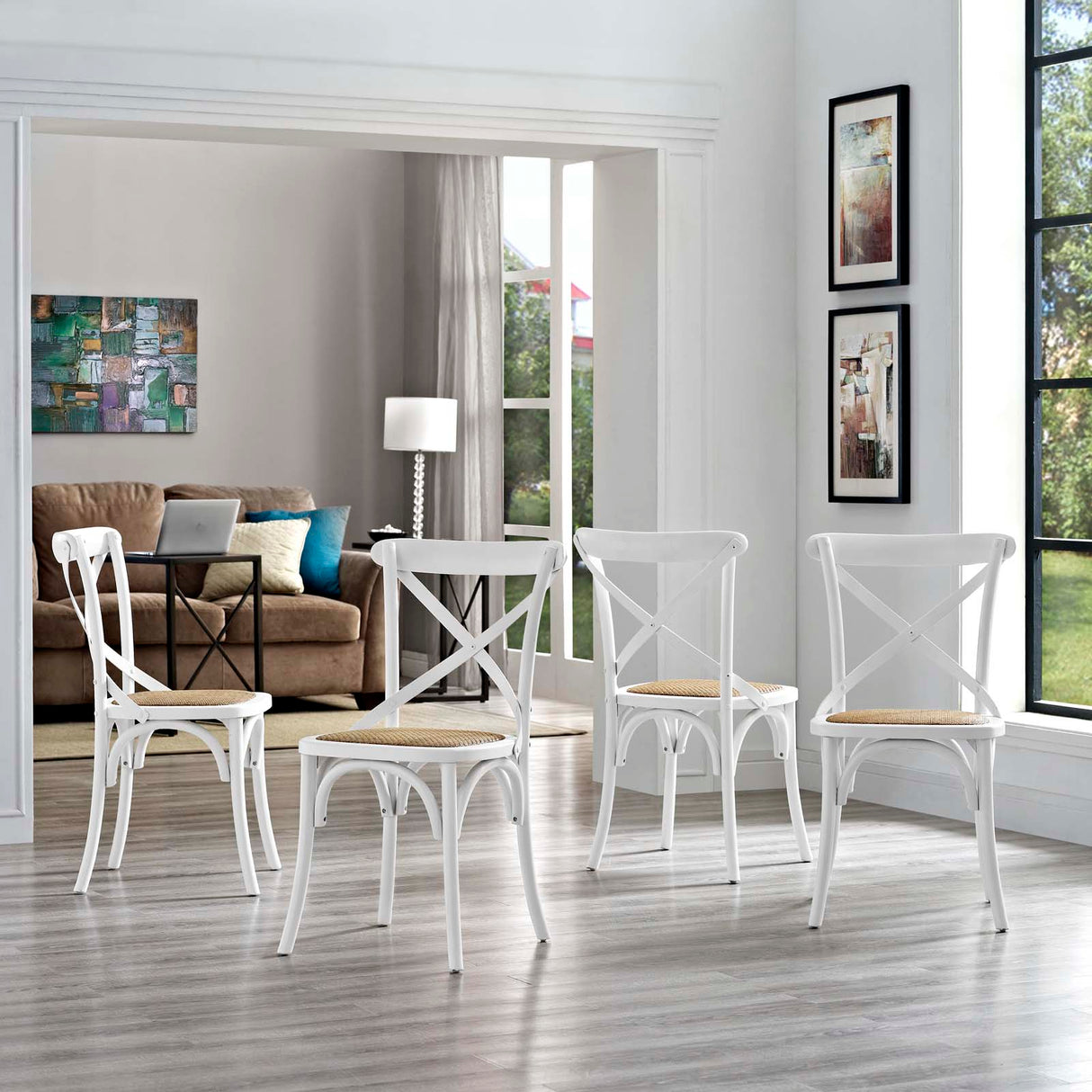 Modern Gear Dining Armless Side Chair - Leisure Tea - Breakfast Chair - BUILDMYPLACE