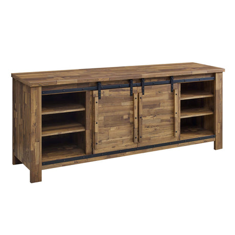 Rustic Sliding Cheshire 71" Dining Room Cabinet - Storage Buffet Table - BUILDMYPLACE