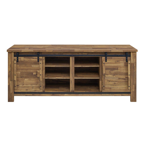 Rustic Sliding Cheshire 71" Dining Room Cabinet - Storage Buffet Table - BUILDMYPLACE
