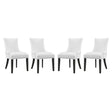 Modern Marquis Faux Leather Leisure Padded Dining Chair - Dining Table Set - BUILDMYPLACE