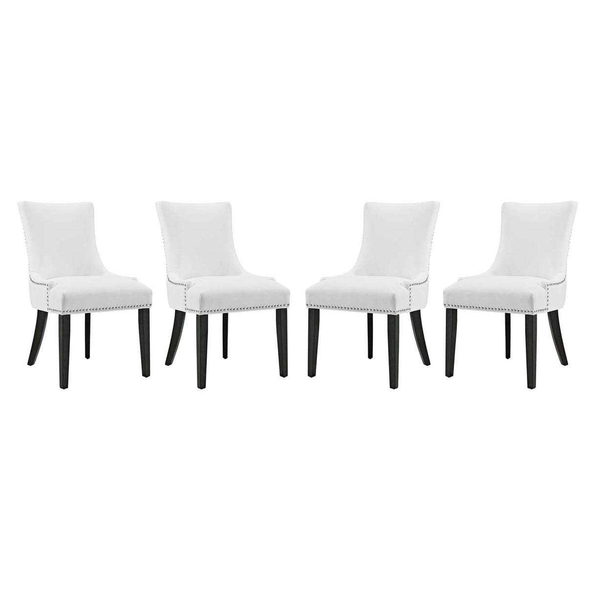 Modern Marquis Faux Leather Leisure Padded Dining Chair - Dining Table Set - BUILDMYPLACE