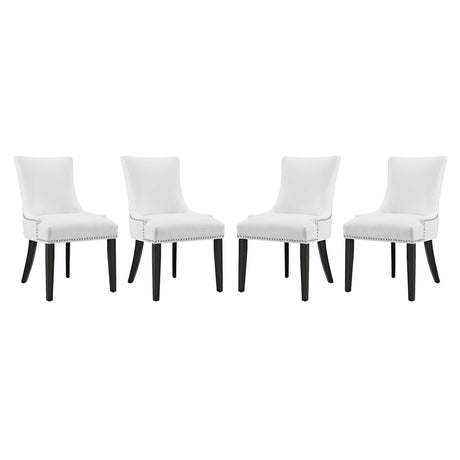 Modern Marquis Faux Leather Leisure Padded Dining Chair - Dining Table Set - BUILDMYPLACE