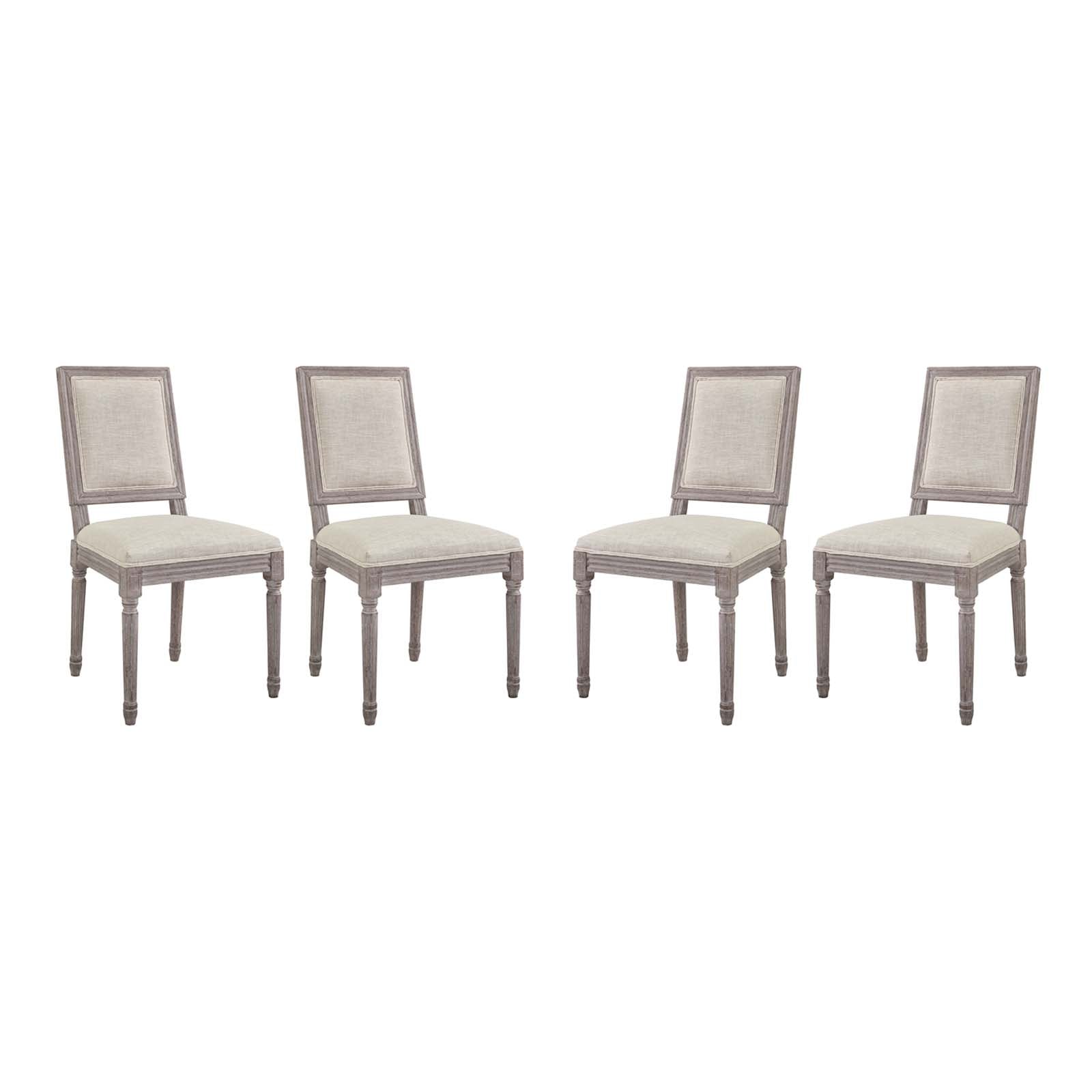 Court Dining Side Chair Upholstered Fabric Accent Chair - Dinner Sets
