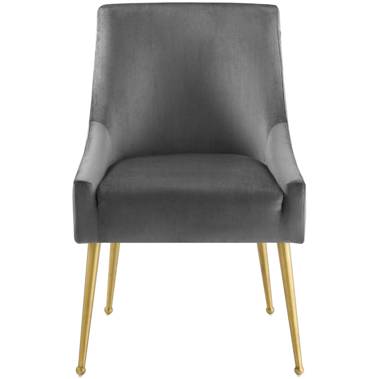 Upholstered Velvet Discern Pleated Dining Room Chair - Accent Chair For Living Room - BUILDMYPLACE