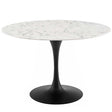 Lippa 47" Round Artificial Marble Dining Table - Indoor/Outdoor Patio Furniture Set - BUILDMYPLACE