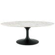 Lippa 48" Oval - Shaped Artificial Marble Top Coffee Table -  Dining Table - BUILDMYPLACE