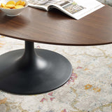 Lippa 48"Oval Top Coffee Table - Metal Tapered Base Dining Table