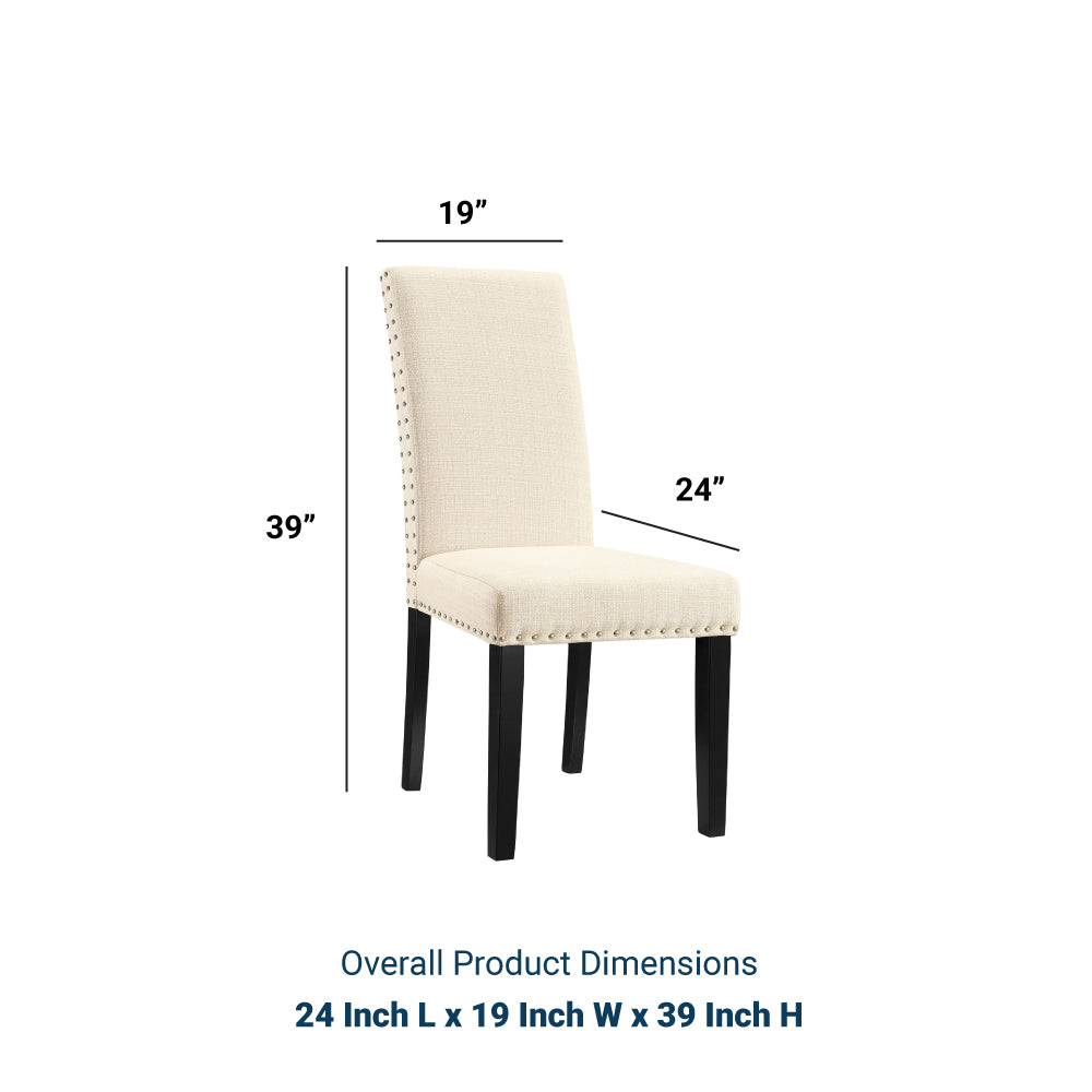 Parcel  Kitchen And Dining Side Chair - Living Room Fabric Dining Set - BUILDMYPLACE