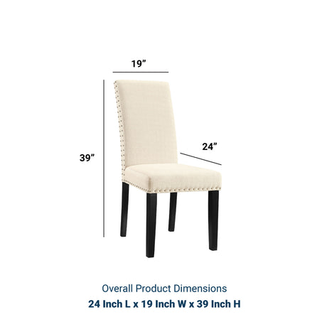Parcel  Kitchen And Dining Side Chair - Living Room Fabric Dining Set - BUILDMYPLACE
