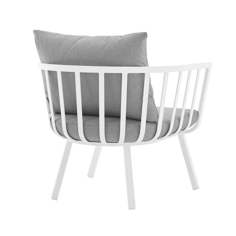 Riverside Outdoor Patio Aluminum Armchair - BUILDMYPLACE