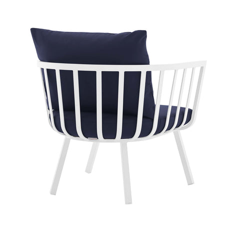 Riverside Outdoor Patio Aluminum Armchair - BUILDMYPLACE