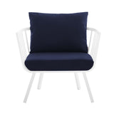 Riverside Outdoor Patio Aluminum Armchair - BUILDMYPLACE