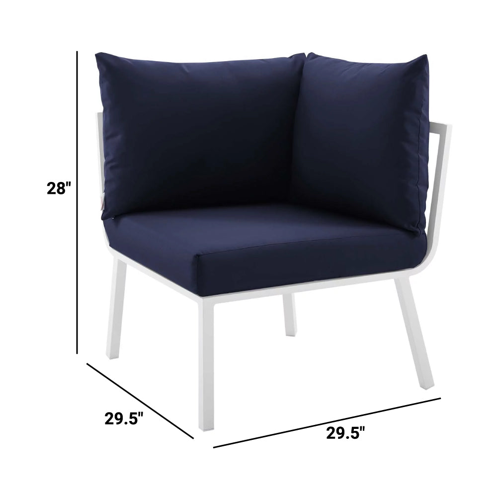 Riverside Outdoor Patio Aluminum Corner Chair