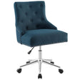 Multicolored Regent Tufted Button Swivel Upholstered Fabric Office Chair