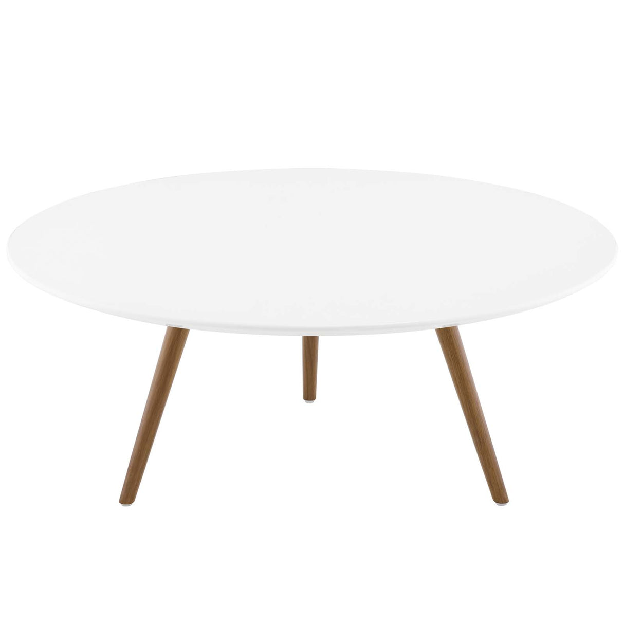 Lippa 36" Round Oval Top Coffee Table - Wood Tapered Base Dining Table - BUILDMYPLACE