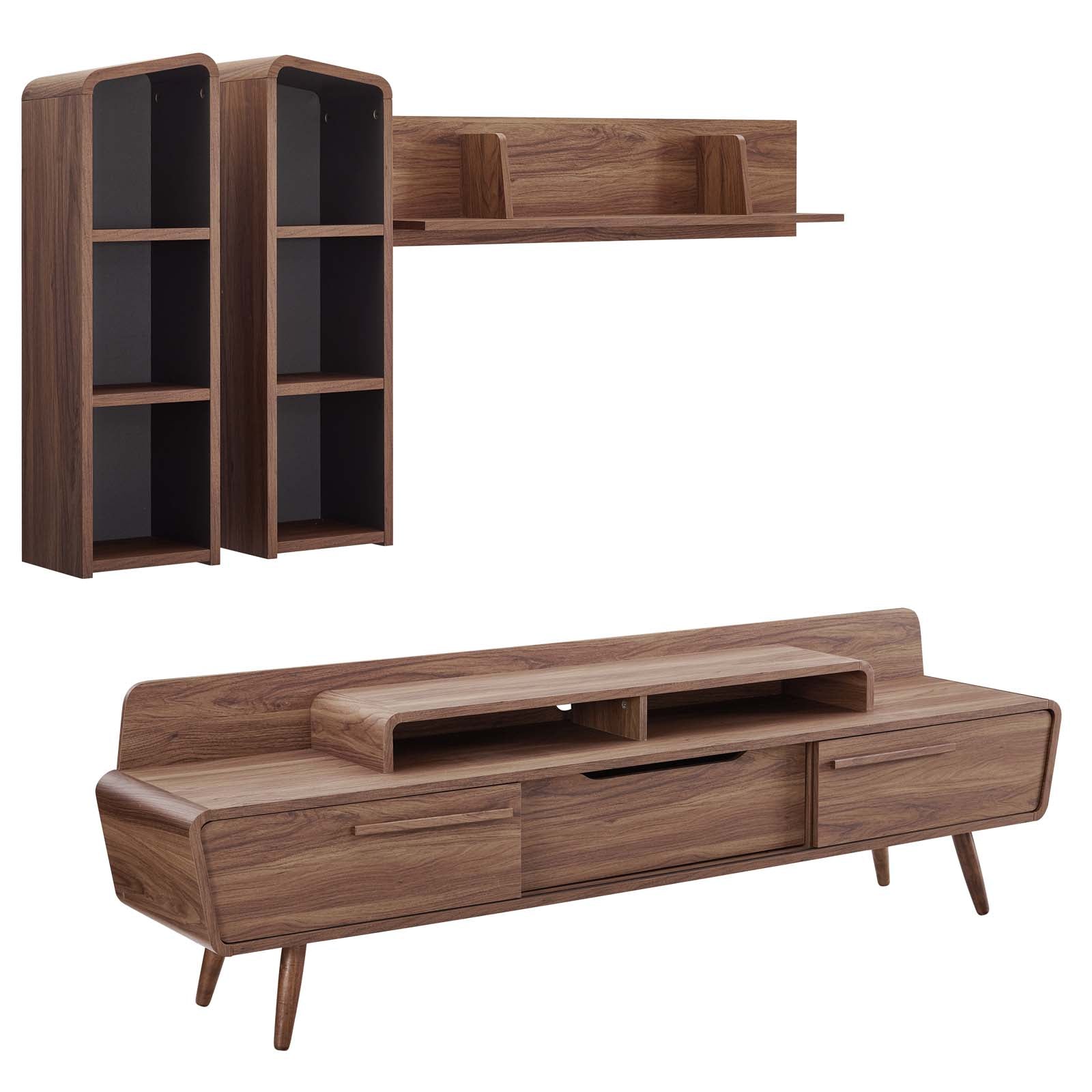 Modern Omnistand 2 Piece Entertainment Center - Wall Tv Stand - Tv Console Table