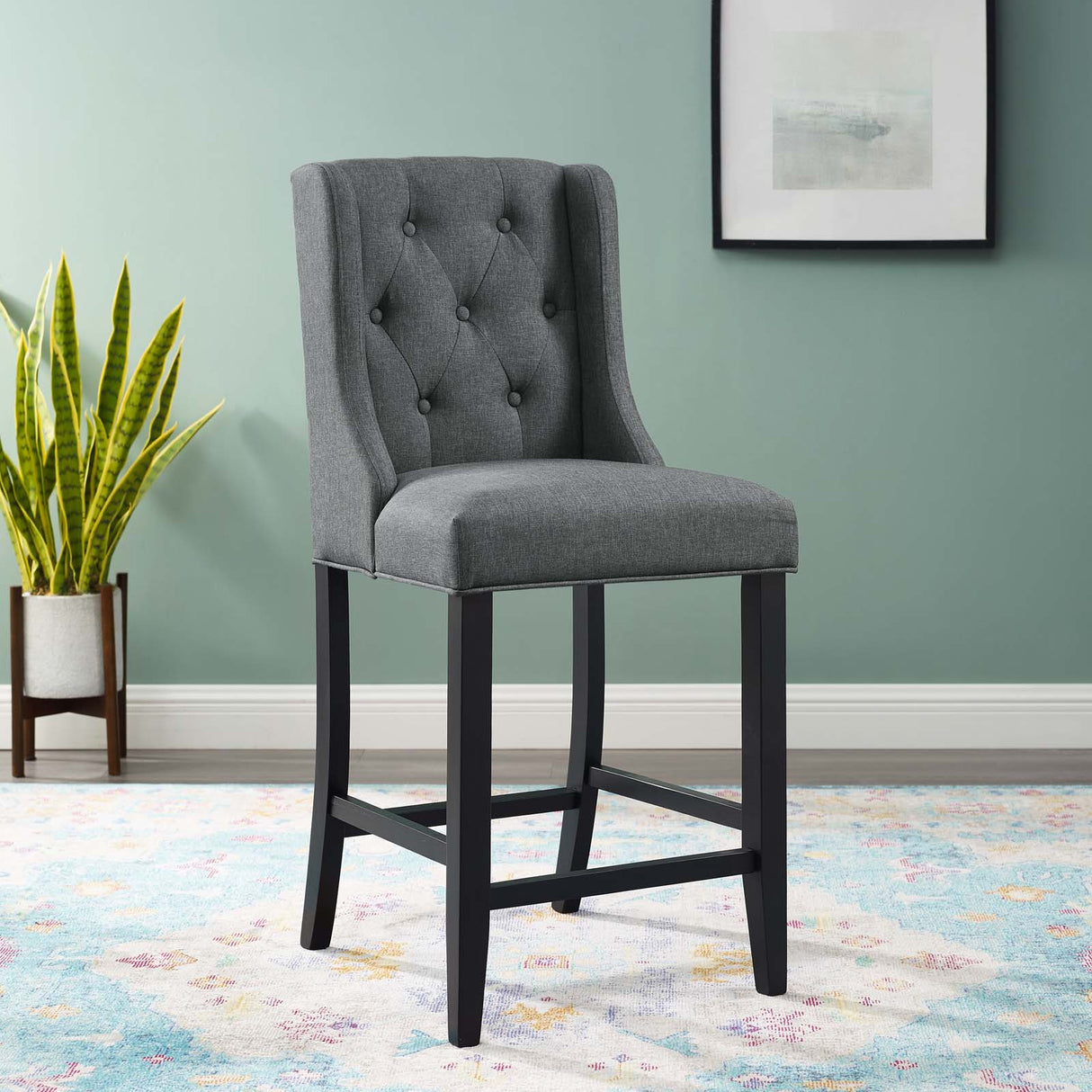 Baronet Tufted Button Upholstered Stool