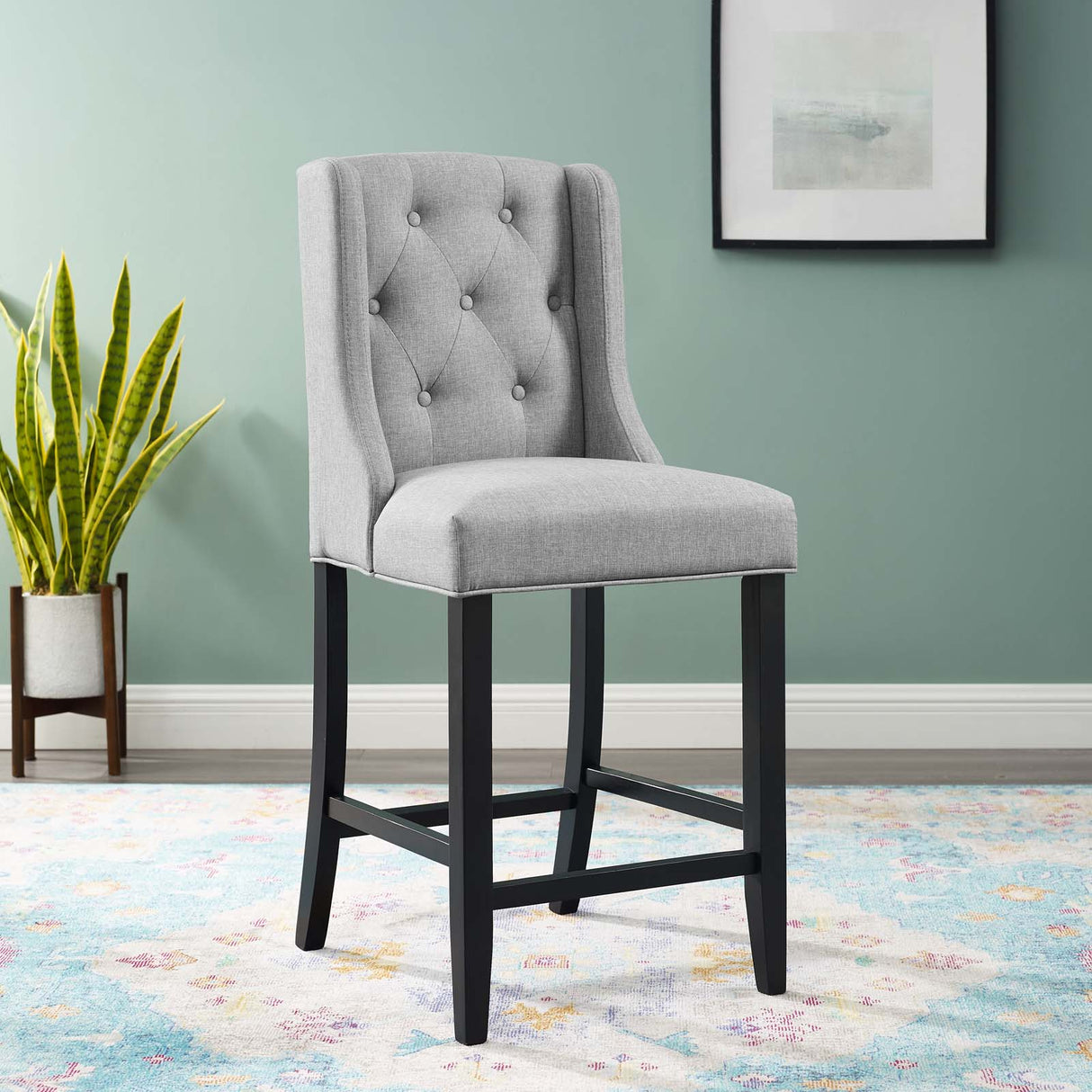 Baronet Tufted Button Upholstered Stool