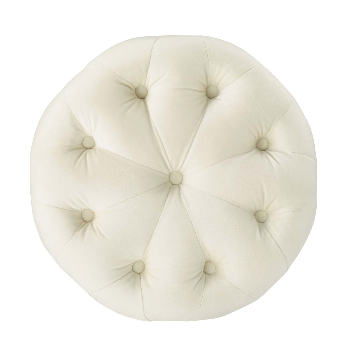 Anthem Tufted Button Large Square Faux Leather Ottoman